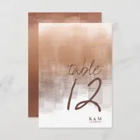 Watercolor Reflections Table Number Clay ID774