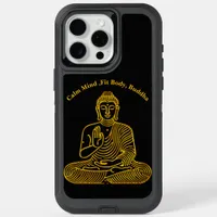 Golden Buddha in Calm Pose iPhone 15 Pro Max Case