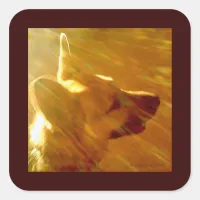 Shine On Me German Shepherd #2 Square Sticker