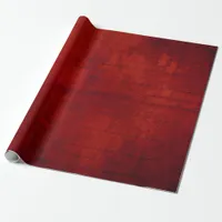 Christmas Burgundy Red Typography Damask Wrapping Paper