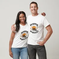 Happy Harvest Typography  T-Shirt