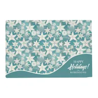 Stylized Starfish & Sand Dollars Pattern#25 ID1009 Placemat