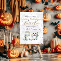 Booze & Boos Bridal Shower Welcome Sign