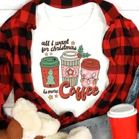 Retro All I Want for Christmas Coffee Lover Tri-Blend Shirt