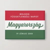 Hungary Independence Day National Flag Button