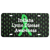 Indiana Lyme Disease Awareness Front License Plate