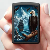 Eagle's Watch Over Ship Zippo Lighter