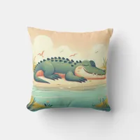 Alligator-Inspired Pillow 