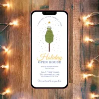 Merry Little Holiday Open House Party Invitation
