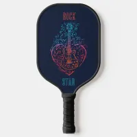 Guitar Heart Pickleball Paddle