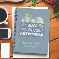 My amazing and fabulous Artworks Blue Desert  Notebook