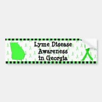 Lyme Disease Awareness in Georgia Bumper Sticker