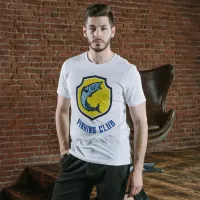 Yellow Blue Fishing Club T-Shirt