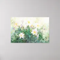 *~* TV2 Spring Daffodils Stretched Canvas Print