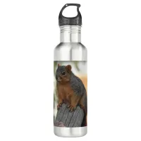 Adorable Squirrel Photograph  Stainless Steel Water Bottle