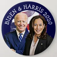 Biden and Harris 2020 US Election Rally Button