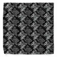 black lives matter blm mixed typeface cotton cloth bandana