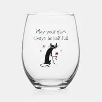 Glass Half Full Funny Wine Toast