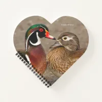 Beautiful Touching Moment Between Wood Ducks Notebook