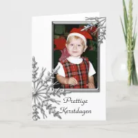 Snowflakes Prestige Kerstdagen Dutch Christmas Holiday Card