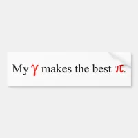 Gamma's Pi | Pi Day Bumper Sticker