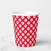 Fun Red with Red and White Polka-Dots Paper Cups