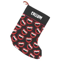 Halloween Vampire Fangs Horror Movie Patterned Small Christmas Stocking