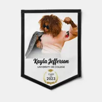 Gold Wreath Grad Custom Name Class 2023 Graduation Pennant