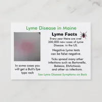 Lyme Disease in Maine Information Cards