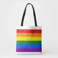 Love is Love Gay Pride  Tote Bag