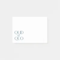 Quid et Quo Classical Education Post-it Notes