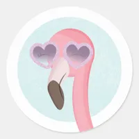 Cool Summer Flamingo Wearing Glasses Envelope Seal