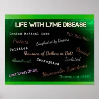 Lyme Disease Poster on the Politics of Lyme