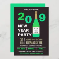 New Years Eve Club/Society Bash add Logo invite