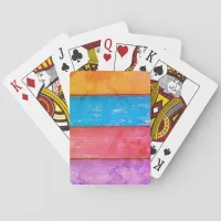 Four Color Rainbow Poker Cards