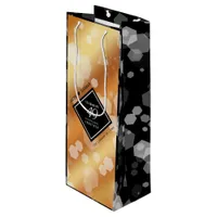 Elegant 49th Copper Wedding Anniversary Wine Gift Bag