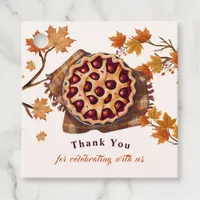 Cute Watercolor Cherry Pie Baby Shower Thank You Favor Tags