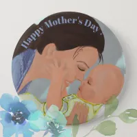 Happy Mothers Day with a Baby Button