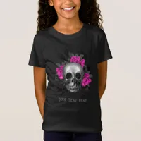 Vintage Gothic Pink Rose Skeleton Personalized T-Shirt