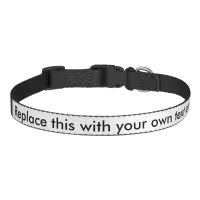 Customize Add Name Photo or Artwork Pet Collar