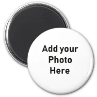 Customize this Round Photo Magnet