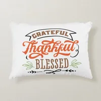 thankful grateful blessed thanksgiving holiday dec accent pillow