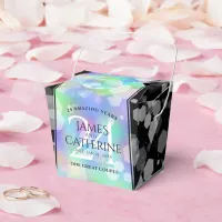 Elegant 24th Opal Wedding Anniversary Favor Box