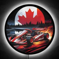 Dynamic go kart under a Canadian moonlight  LED Sign