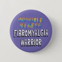 Invisible illness Fibromyalgia Warrior pin badge