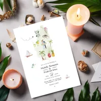 Saint Lucia Destination Wedding Photo Invitation