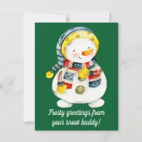 Snowman Christmas Card