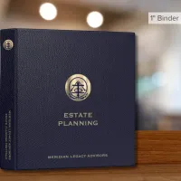 Estate Planning Portfolio Blue Gold Logo 3 Ring Binder