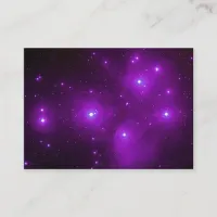 Pleiades in Purple Space Art Business Card