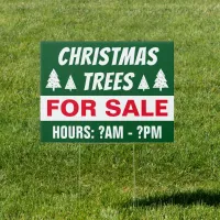 18” x 24” Christmas Trees For Sale Yard Sign